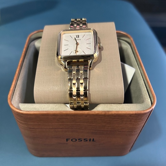 Colleen Three-Hand Gold Tone Stainless Steel Fossil Watch - Picture 1 of 4